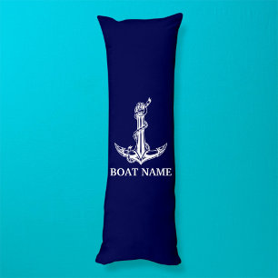  Nautical Anchor Rope Boat Name Lichaamskussen