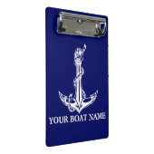  Nautical Anchor Rope Boat Name Mini Klembord (Schuin)