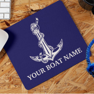 Nautical Anchor Rope Boat Name Muismat
