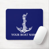  Nautical Anchor Rope Boat Name Muismat (Met muis)