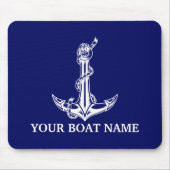  Nautical Anchor Rope Boat Name Muismat (Voorkant)