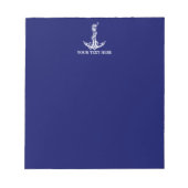  Nautical Anchor Rope Boat Name Notitieblok (Voorkant)
