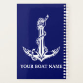 Nautical Anchor Rope Boat Name Planner (Achterkant)