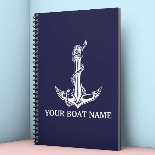 Nautical Anchor Rope Boat Name Planner