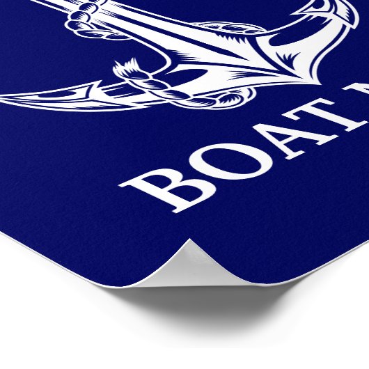  Nautical Anchor Rope Boat Name Poster (Hoek)