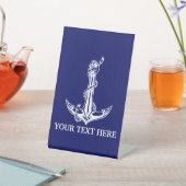  Nautical Anchor Rope Boat Name Reclamebord Met Voetstuk (Insitu)