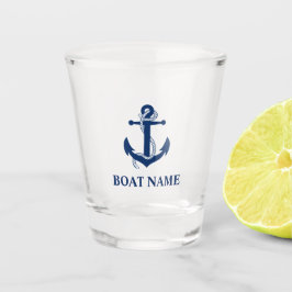Nautical Anchor Rope Boat Name Shot Glas