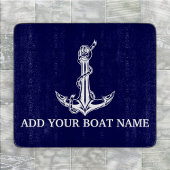 Nautical Anchor Rope Boat Name Snijplank