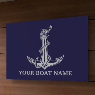  Nautical Anchor Rope Boat Name Spandoek