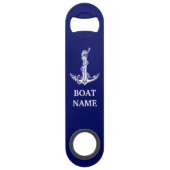  Nautical Anchor Rope Boat Name Speed Flessenopener (Voorkant)