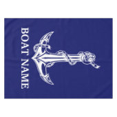  Nautical Anchor Rope Boat Name Tafelkleed (Voorkant (Horizontaal))