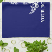  Nautical Anchor Rope Boat Name Theedoek (Gevouwen)