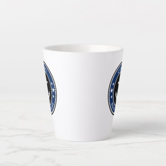 Nautical Anchor Rope Captain Boat of Naam Marine Latte Mok (Voorkant)