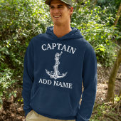  Nautical Anchor Rope Captain Name T-Shirt