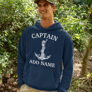 Nautical Anchor Rope Captain Name T-Shirt
