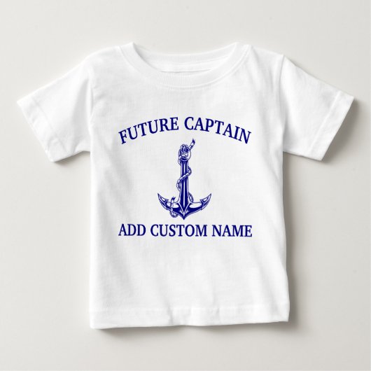 Nautical Anchor Rope Future Captain Name (Voorkant)