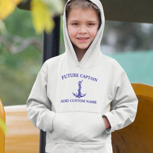 Nautical Anchor Rope Future Captain Name