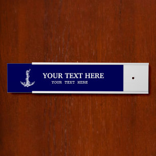  Nautical Anchor Rope Jouw tekst Deurbordje