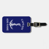  Nautical Anchor Rope Jouw tekst hier Bagagelabel (Voorkant horizontaal)