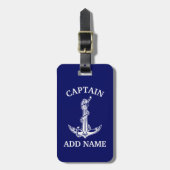  Nautical Anchor Rope Jouw tekst hier Bagagelabel (Voorkant verticaal)