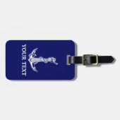  Nautical Anchor Rope Jouw tekst hier Bagagelabel (Voorkant horizontaal)
