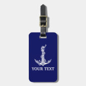  Nautical Anchor Rope Jouw tekst hier Bagagelabel (Voorkant verticaal)