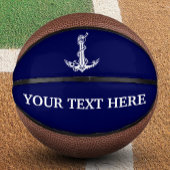  Nautical Anchor Rope Jouw tekst hier Basketbal