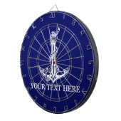  Nautical Anchor Rope Jouw tekst hier Dartbord (Voorkant Rechts)