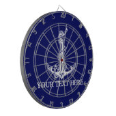  Nautical Anchor Rope Jouw tekst hier Dartbord (Voorkant Links)