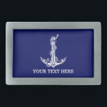 Nautical Anchor Rope Jouw tekst hier Gesp<br><div class="desc">Nautical Anchor Rope Boat Name Design for Boat Lovers.</div>