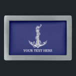 Nautical Anchor Rope Jouw tekst hier Gesp<br><div class="desc">Nautical Anchor Rope Boat Name Design for Boat Lovers.</div>