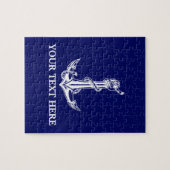  Nautical Anchor Rope Jouw tekst hier Legpuzzel (Horizontaal)