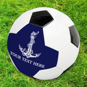Nautical Anchor Rope Jouw tekst hier Voetbal