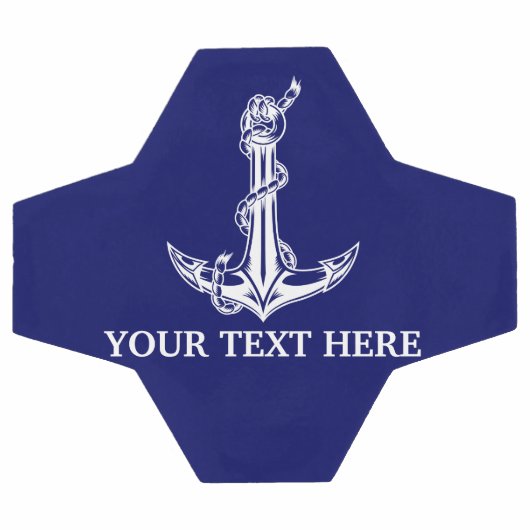  Nautical Anchor Rope Jouw tekst hier Voetbal (Enkel)