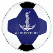  Nautical Anchor Rope Jouw tekst hier Voetbal (Voorkant)