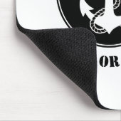 Nautical Anchor & Rope met kapitein Boat of naam Muismat (Hoek)