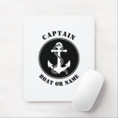 Nautical Anchor & Rope met kapitein Boat of naam Muismat (Met muis)