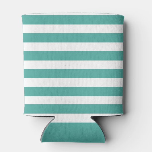 Nautical Anchor Rope Striped Beach House Blikjeskoeler (Achterkant)