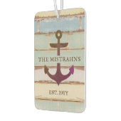 Nautical Anchor Rustic Wood Boat Name Luchtverfrisser (Links)