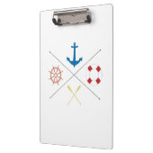 Nautical Anchor Sail Sailboat Ore Clip Board Klembord (Links)