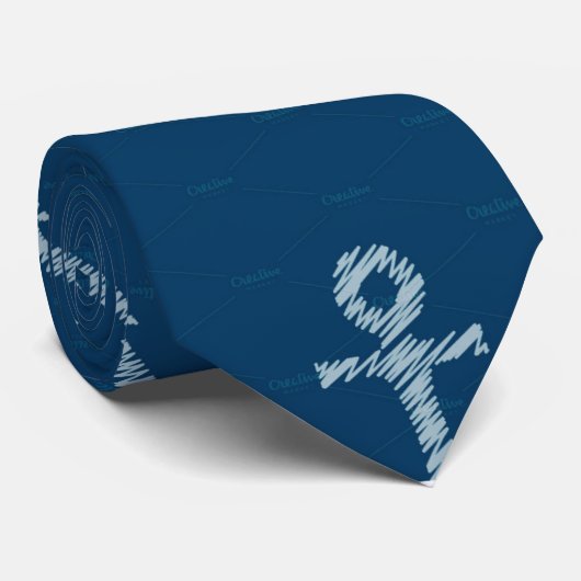 Nautical Anchor Sail Sailing Boat Ore Mens Tie Stropdas (Opgerold)