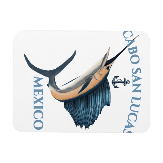 Nautical Anchor Sailfish Cabo San Lucas Magneet (Horizontaal)