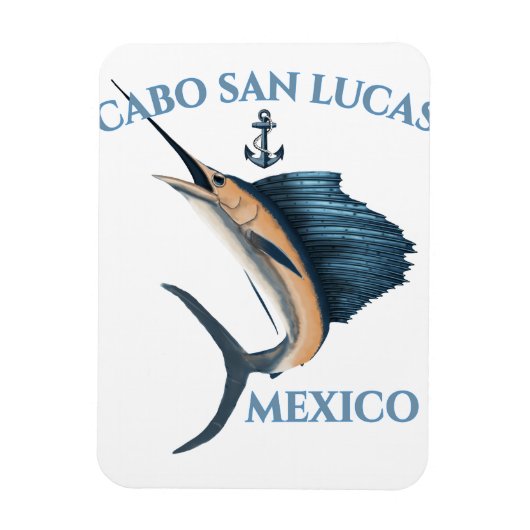 Nautical Anchor Sailfish Cabo San Lucas Magneet (Verticaal)
