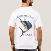 Nautical Anchor Sailfish Cabo San Lucas T-shirt (Achterkant)