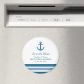 Nautical Anchor Save the Date Magnet (Insitu (Vaatwasser))