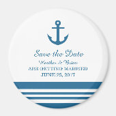 Nautical Anchor Save the Date Magnet (Voorkant)