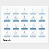 Nautical Anchor Save the Date Stickers (Vel)