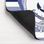 Nautical Anchor/Seaman knot/Customize name, # Muismat (Hoek)