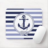 Nautical Anchor/Seaman knot/Customize name, # Muismat (Met muis)