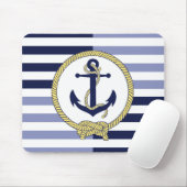 Nautical Anchor/Seaman knot/Customize name, # Muismat (Met muis)